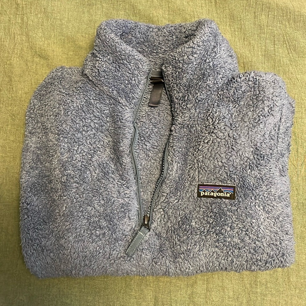 Patagonia Los Gatos Fleece Quarter Zip Size Small Blue
